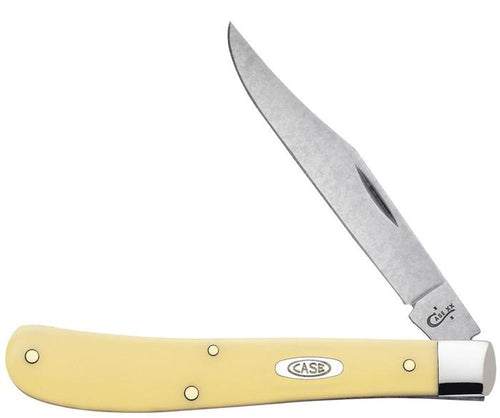 Case Yellow Synthetic Chrome Vanadium Slimline Trapper (Yellow)