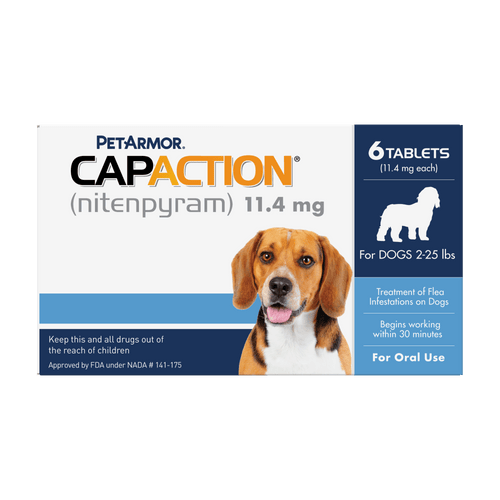 Petarmor Capaction Fast-Acting Oral Flea Treatment for Small Dogs (2-25 lbs 6 Doses)