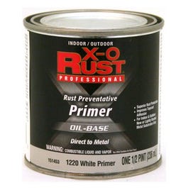 Metal Primer, Oil-Base, White, .5-Pt.