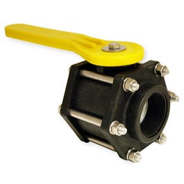 Polypropylene Bolted Ball Valve, Full Port, 2-In.