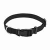 Dog Collar, Adjustable, Black Nylon, Quadlock Buckle, 5/8 x 10 to 16-In.