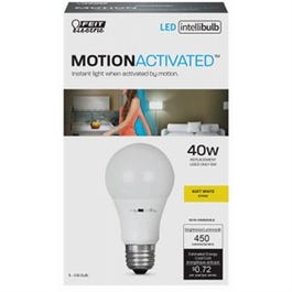 Intelli Motion-Activated LED Light Bulb, 6-Watts