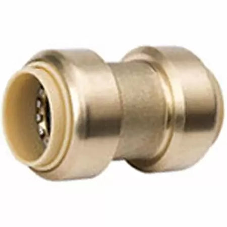 B & K Industries Brass Push-to-Connect Coupling  1/2 x 1/2 (1/2 x 1/2)