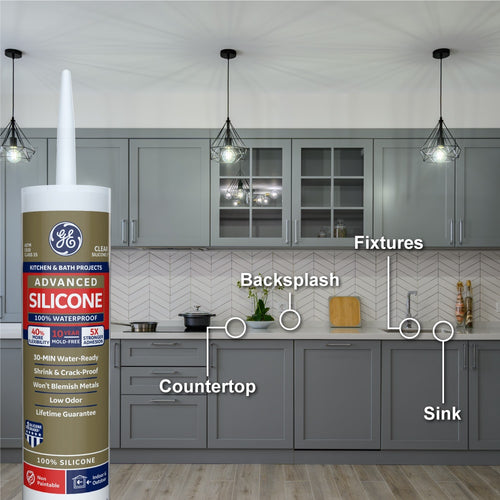 Henkel General Electric Advanced Silicone 2® Kitchen & Bath Sealant (2.8 Oz Squeeze Tube)