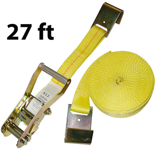 Ratchet Straps USA 2 x 27' Ratchet Strap w/Flat Hooks (2 x 27')