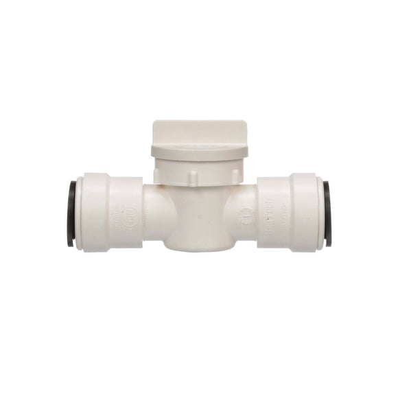 Watts P-650 Quick Connect Straight Stop Valve, 1/2 in, CTS, 250 psi, Plastic Bod (1/2 in.)