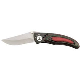 Avenger Tactical Pocket Knife, Black Frostwood Handle, 3.5-In. Blade