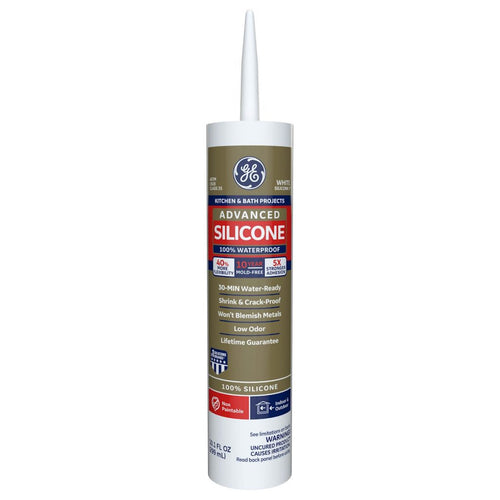 General Electric 10.1 oz Advanced Silicone 2 Kitchen & Bath Sealant (10.1 oz)