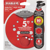 Diablo 5 In. 80-Grit Universal Hole Pattern Vented Sanding Disc with Hook and Lock Backing (4-Pack)