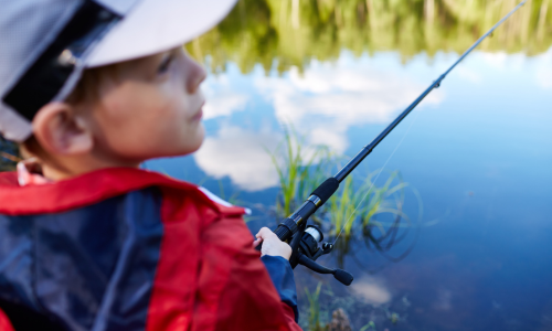 Child fishing