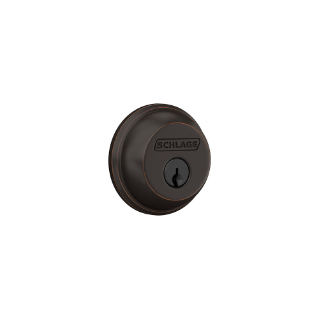 Schlage Single Cylinder Deadbolt (Satin Nickel)