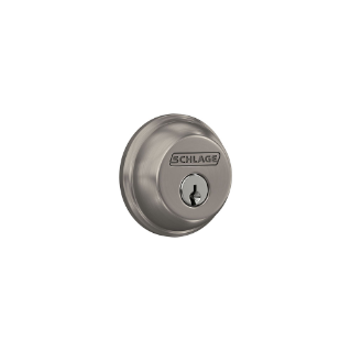 Schlage Single Cylinder Deadbolt (Satin Nickel)