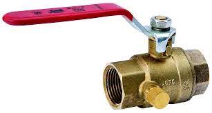 B & K Industries Series 7700TD Stop & Waste Brass Ball Valve 3/4 (3/4”)