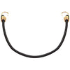 ProSource Bungee Stretch Cord, 10 mm Dia, 24 in L, Polypropylene, Black, Hook End