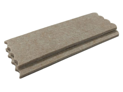 Shepherd Hardware 1/2-Inch x 2-5/8-Inch Heavy Duty Self-Adhesive Felt Furniture Strips