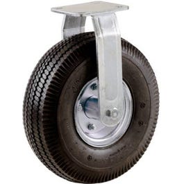 Rigid Caster, Pneumatic Wheel, 8-In.