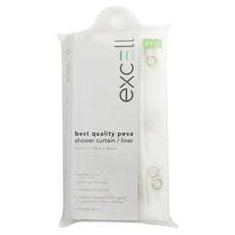 Shower Curtain/Liner, Heavy-Duty PEVA, Clear, 70 x 71-In.