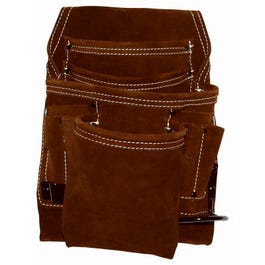 Suede 10-Pocket Nail Bag