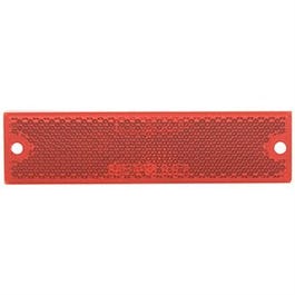 Trailer Reflector, Rectangular, Red, 4-3/8 x 1-1/8-In.