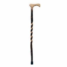 Twisted Hickory Walking Cane, 37-In.