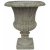 Urn Planter, Country White Fiberglass, 15-In.