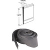 Prime-Line 1-5/16 In. x 36 In. Gray Star Insert Shower Door Bottom Sweep