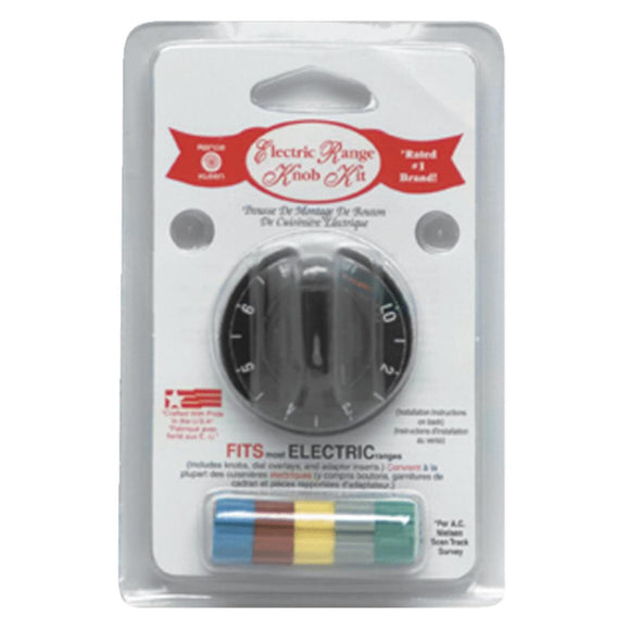 Range Kleen Black Electric Range & Oven Knob Kit