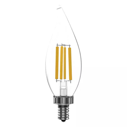 GE Ultra Bright LED 75 Watt Replacement Soft White CA11 Deco - Candle Bulbs