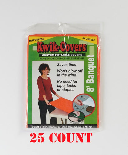 Kwik Covers 8'x30 Banquet - Individually Pkg. (25 COUNT)