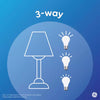 GE Lighting GE Basic LED 100/70/30 Watt Replacement, Soft White, A19 3-Way Bulbs (1 Pack)