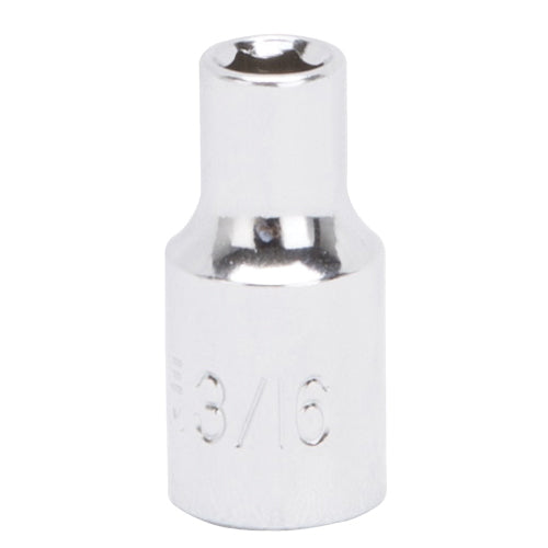 Vulcan Drive Standard Socket SAE 1/4 Drive 6-Point Chrome Vanadium Steel Chrome