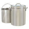 Bayou Classic 44-qt Stainless Stockpot with Basket