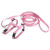 Cat Harness/Leash, Pink Dot, Nylon