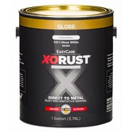 Interior/Exterior Anti-Rust Enamel, Gloss White, Oil-Base, 1-Gallon
