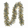 Jackson Snowy Pine Garland, 100 Warm White Micro Dot LED Lights, 9-Ft.