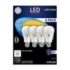 LED Light Bulbs, Soft White, 800 Lumens, 9-Watts, 4-Pk.